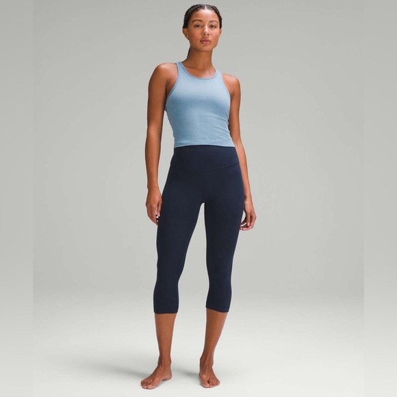 C - Lululemon Ebb to Street Cropped Racerback Tank Top - Picture 3 of 6